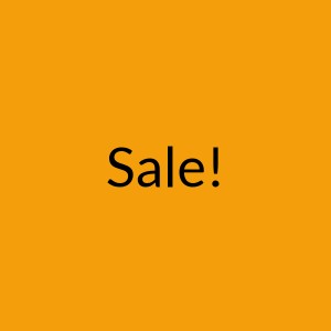 Yellow placeholder image 300x300 pixels with custom text Sale